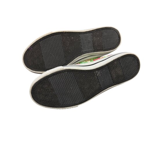 Airwalk Womens Floral Canvas Sneakers Size 10 White/Green With Pink Accents (174 - Picture 6 of 7